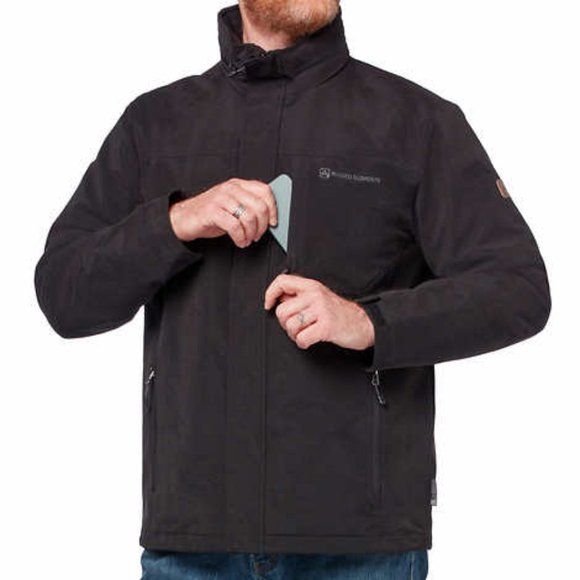 - Rugged Elements Men’s Trek Jacket Black, XX-Large - Picture 1 of 6